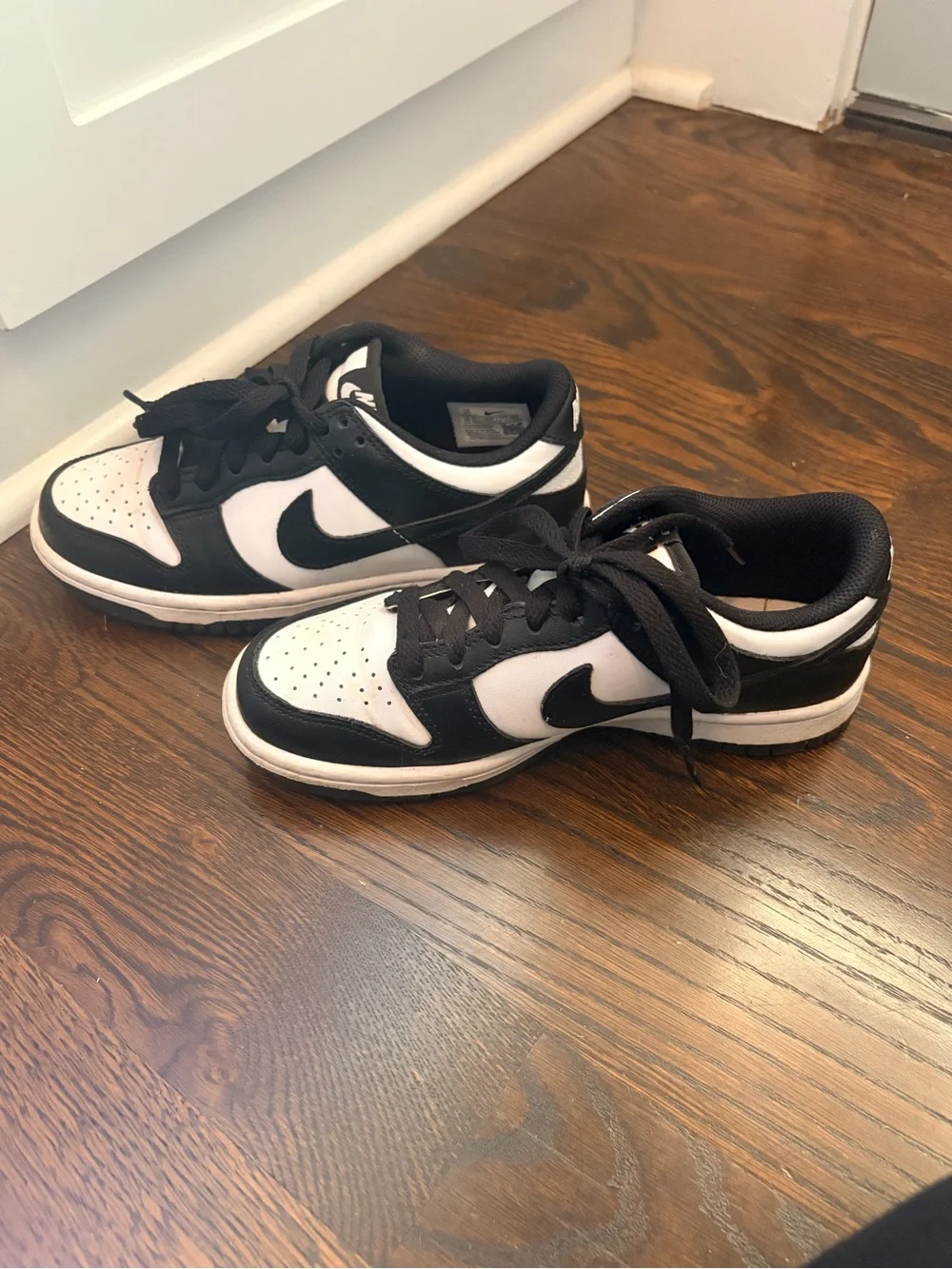 Nike Kids Black and White Low-Top Sneakers